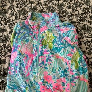 Lilly Pulitzer Pink and Blue Floral Top